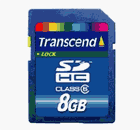 transcend 8gb sdhc memory card